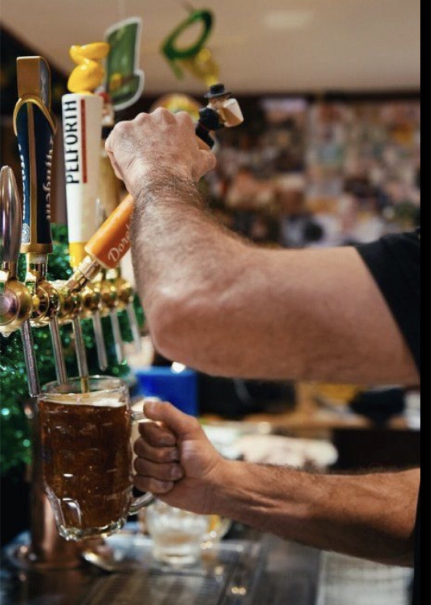 Bière pression au comptoir